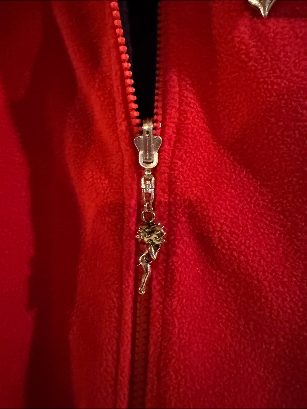 Red Fleece Vest -Betty Boop Vintage - Picture 2 of 7